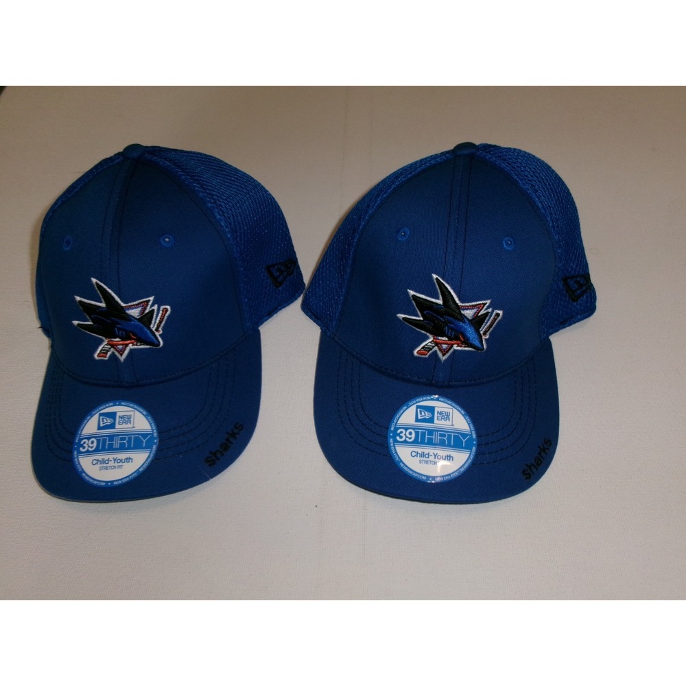 YOUTH  LOT SAN JOSE SHARKS NEW ERA  Y2K 00s HAT CAP VINTAGE DEADSTOCK M6